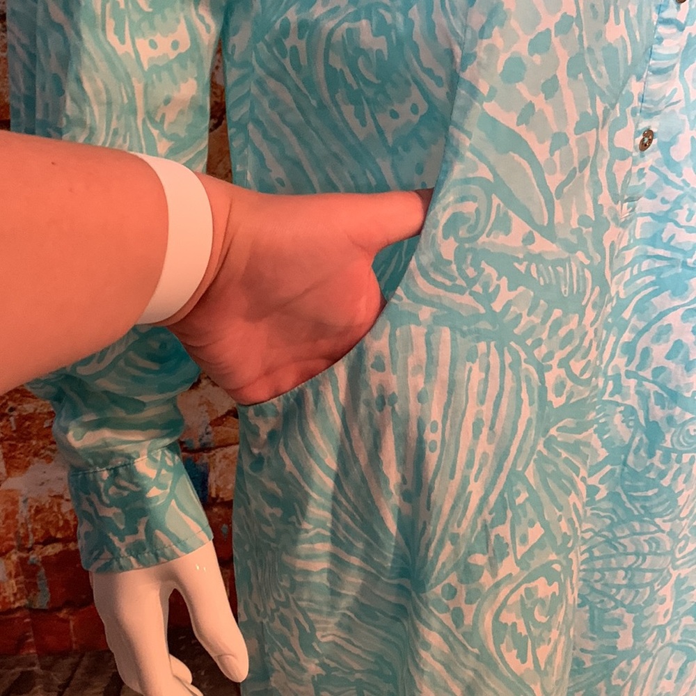 Lilly Pulitzer Sanibel Tunic Dress in Shorely Blue - Picture 5 of 14